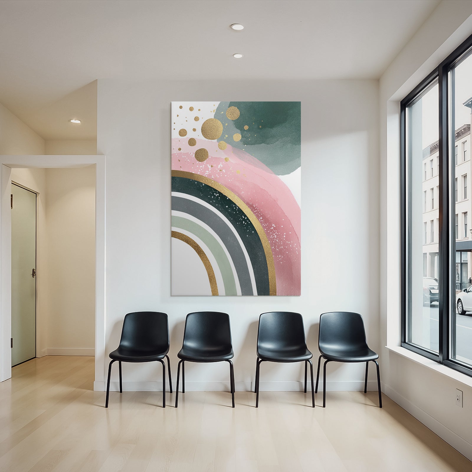 Abstracte Kunst Mit Weichen Farben Und Texturen