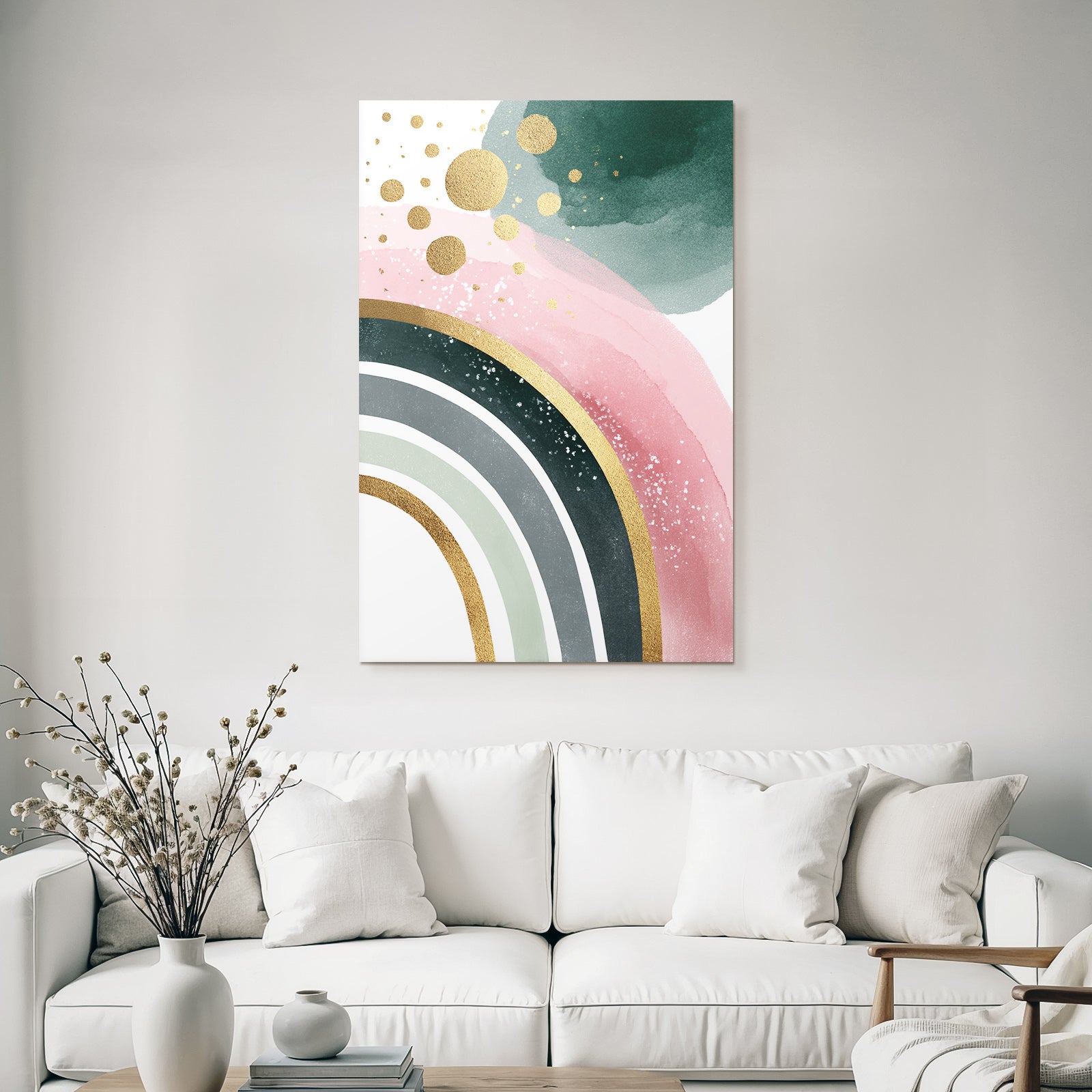 Abstracte Kunst Mit Weichen Farben Und Texturen
