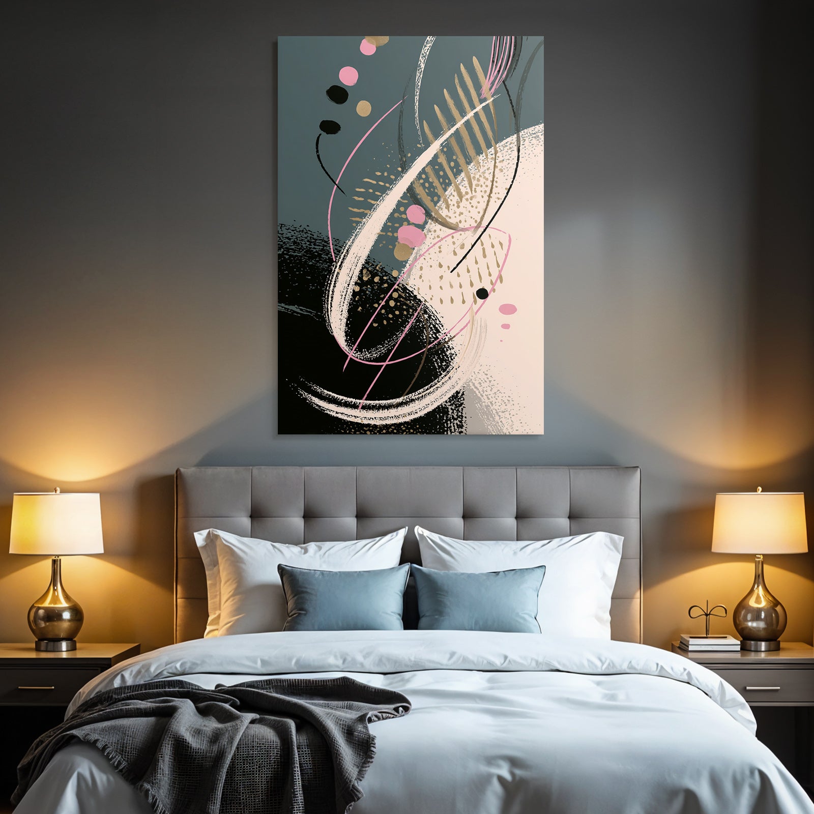 Abstractes Kunstwerk Flüßigkeit Bewegung Farben Shapes Rgb