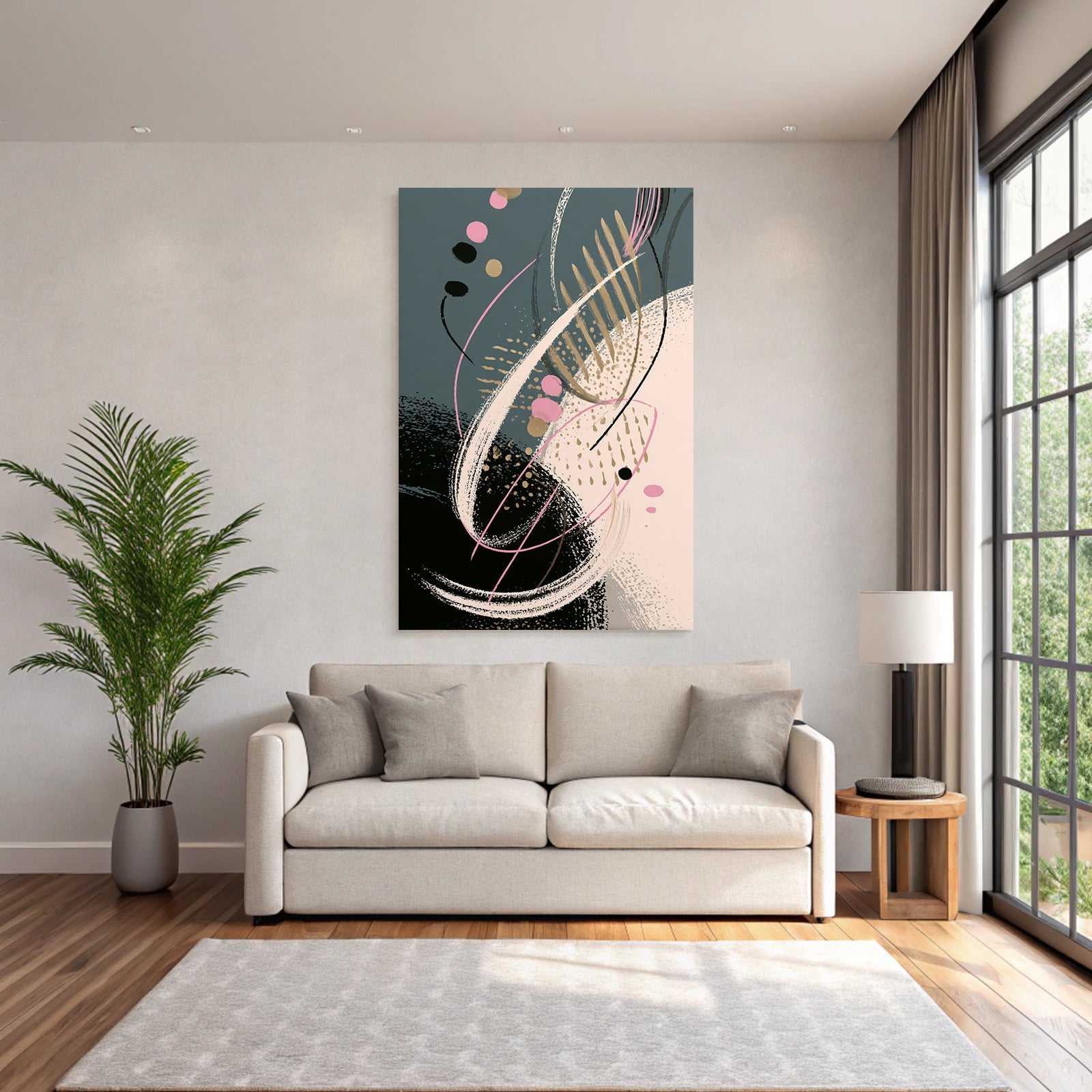 Abstractes Kunstwerk Flüßigkeit Bewegung Farben Shapes Rgb