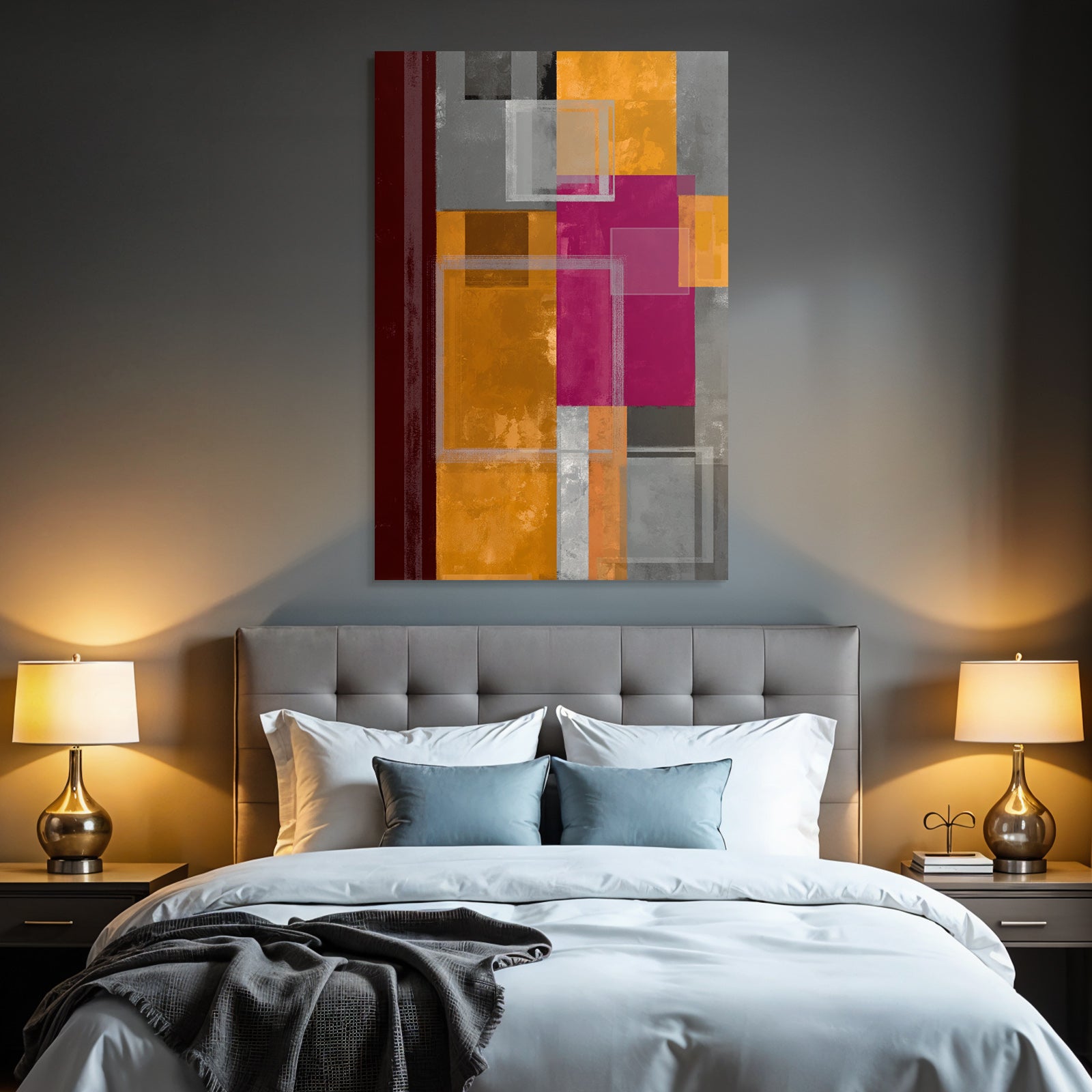 Abstrakte Geometrische Kunst Mit Bunten Farben