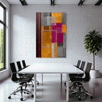 Abstrakte Geometrische Kunst Mit Bunten Farben