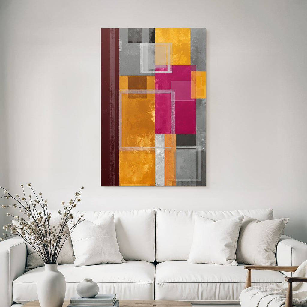 Abstrakte Geometrische Kunst Mit Bunten Farben
