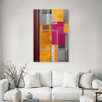 Abstrakte Geometrische Kunst Mit Bunten Farben