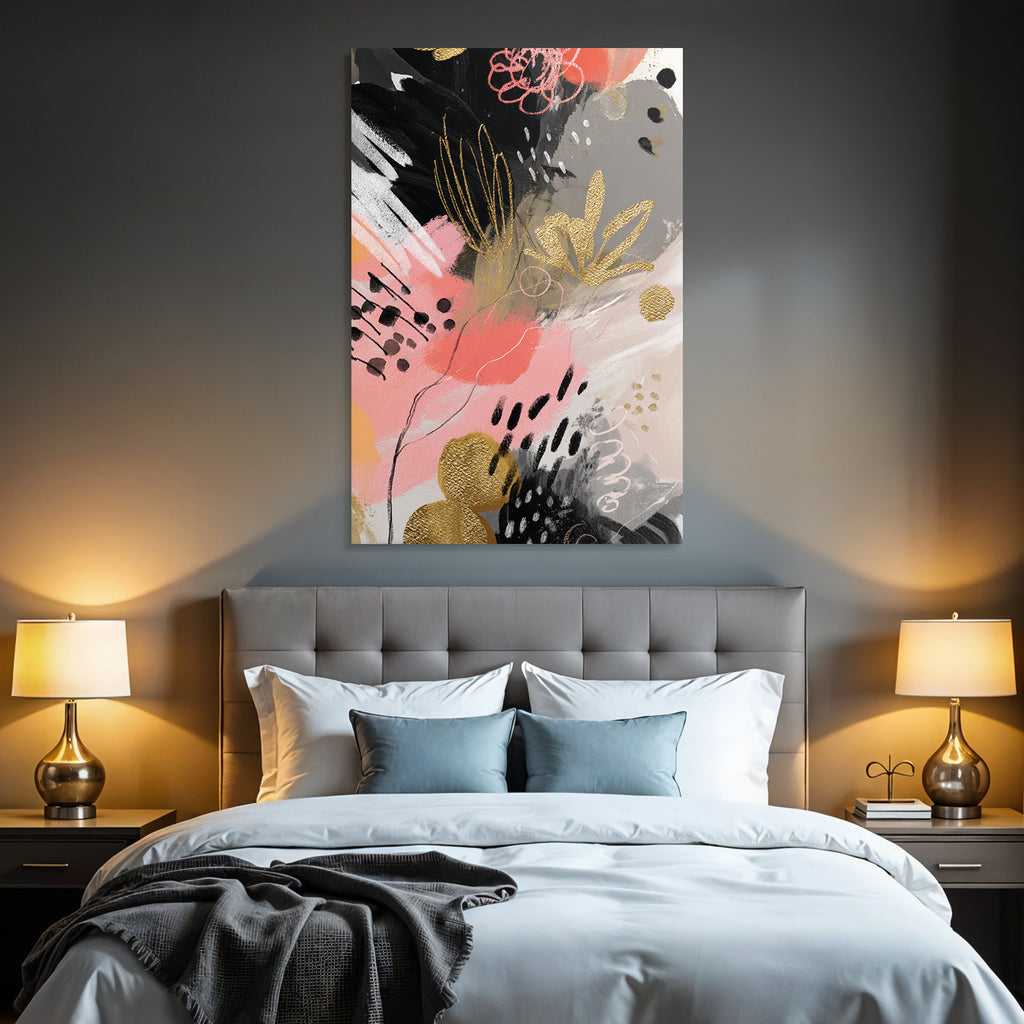 Abstrakte Kunst Mit Bunten Farben Und Texturen