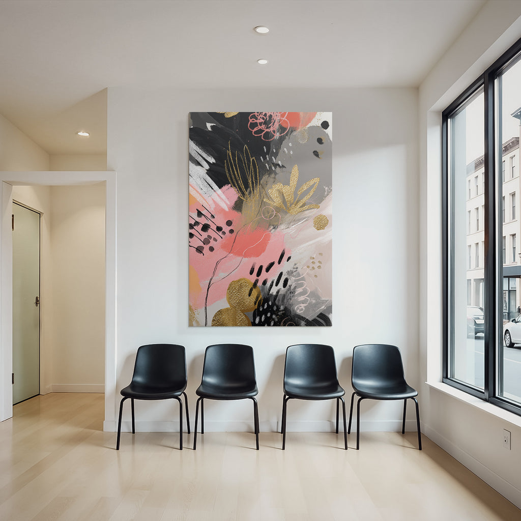 Abstrakte Kunst Mit Bunten Farben Und Texturen