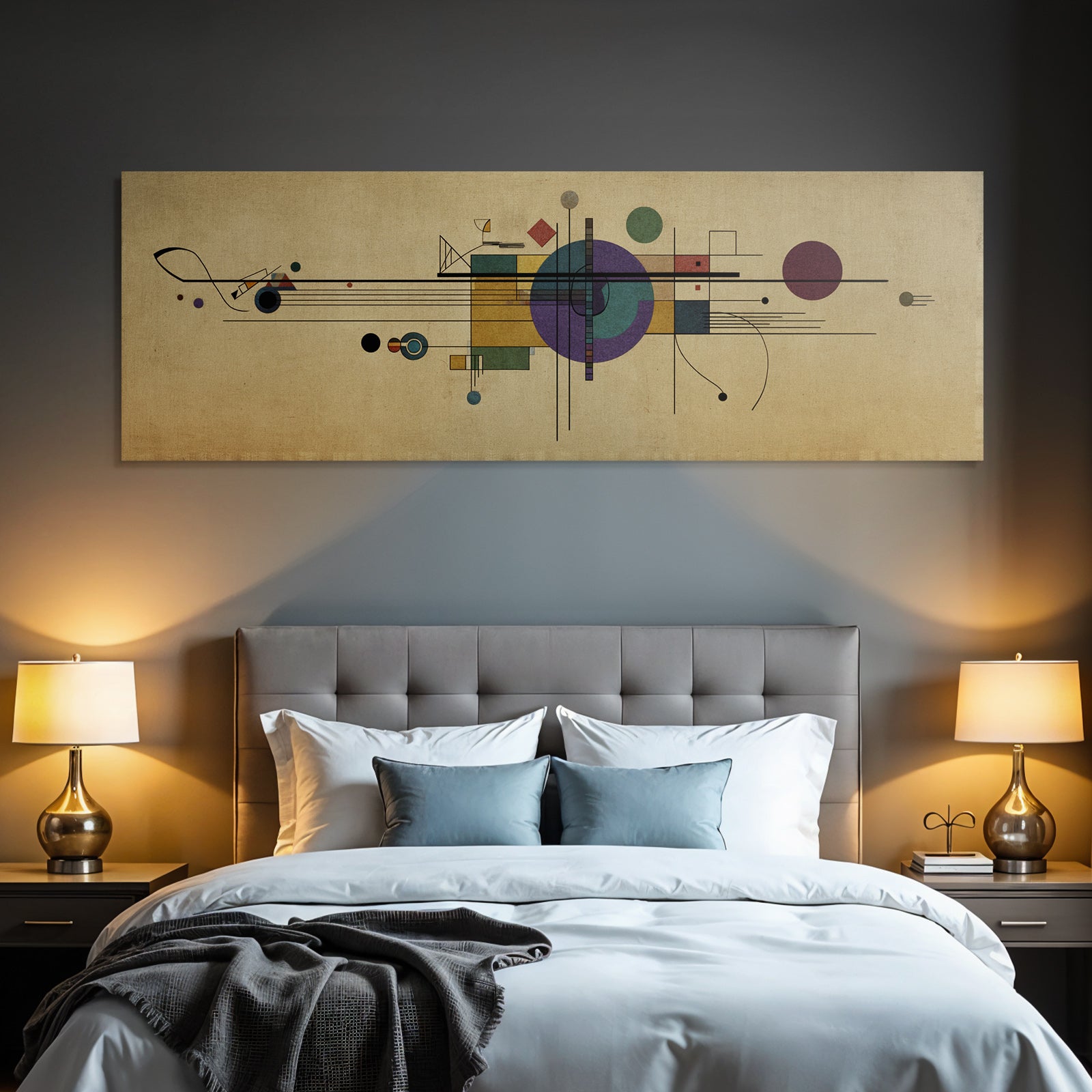 Abstracte Kunst Geometrische Formen Bewegung Farben Texturierten Hintergrund
