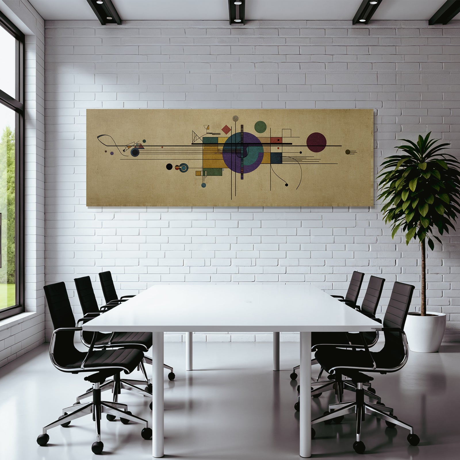 Abstracte Kunst Geometrische Formen Bewegung Farben Texturierten Hintergrund