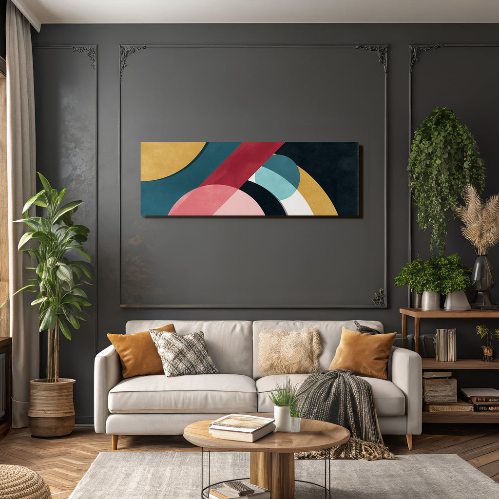 Abstractes Kunstwerk Mit Formen Und Farben
