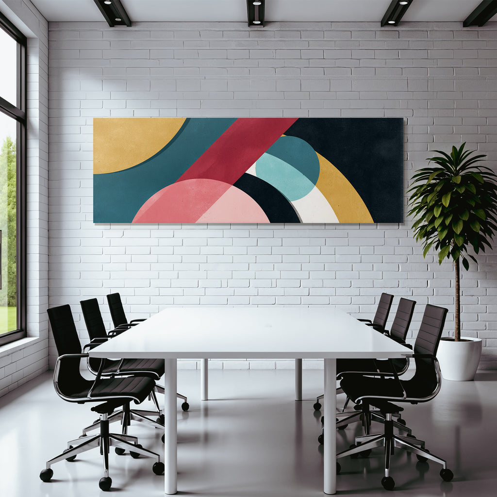 Abstractes Kunstwerk Mit Formen Und Farben