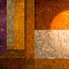 Abstrakte Kunst Mit Geometrischen Formen In Purpur Orange Und Grau | Kunstdrucke | Kunstgattungen