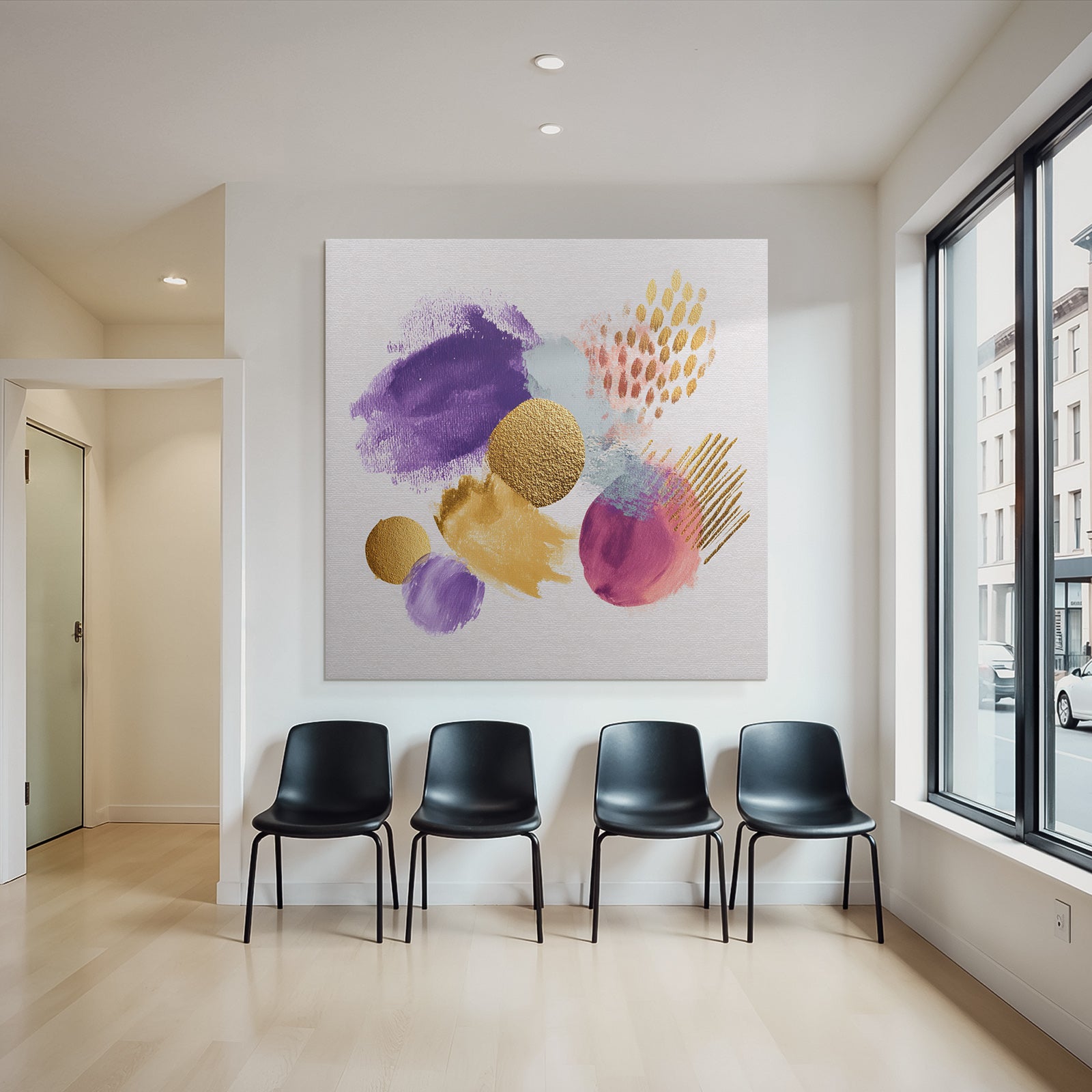 Bunte Abstrakte Kunst Moderner Ästhetik