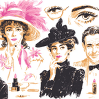 Elegante Fraün Portraits Mode Und Schönheit Stilvoller Illustration | Kunstdrucke | Kunstgattungen
