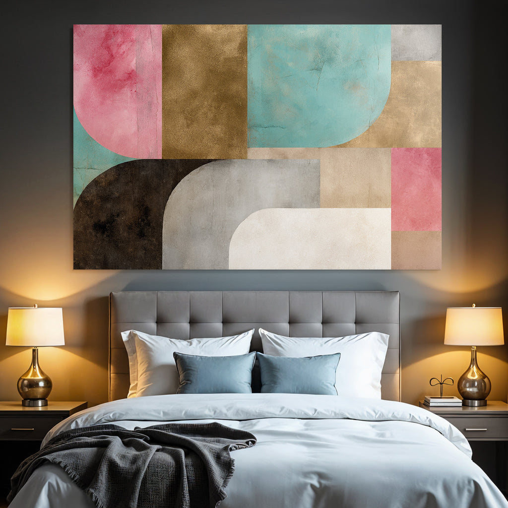 Abstracte Geometrische Formen Mit Farben In Modernen Designs