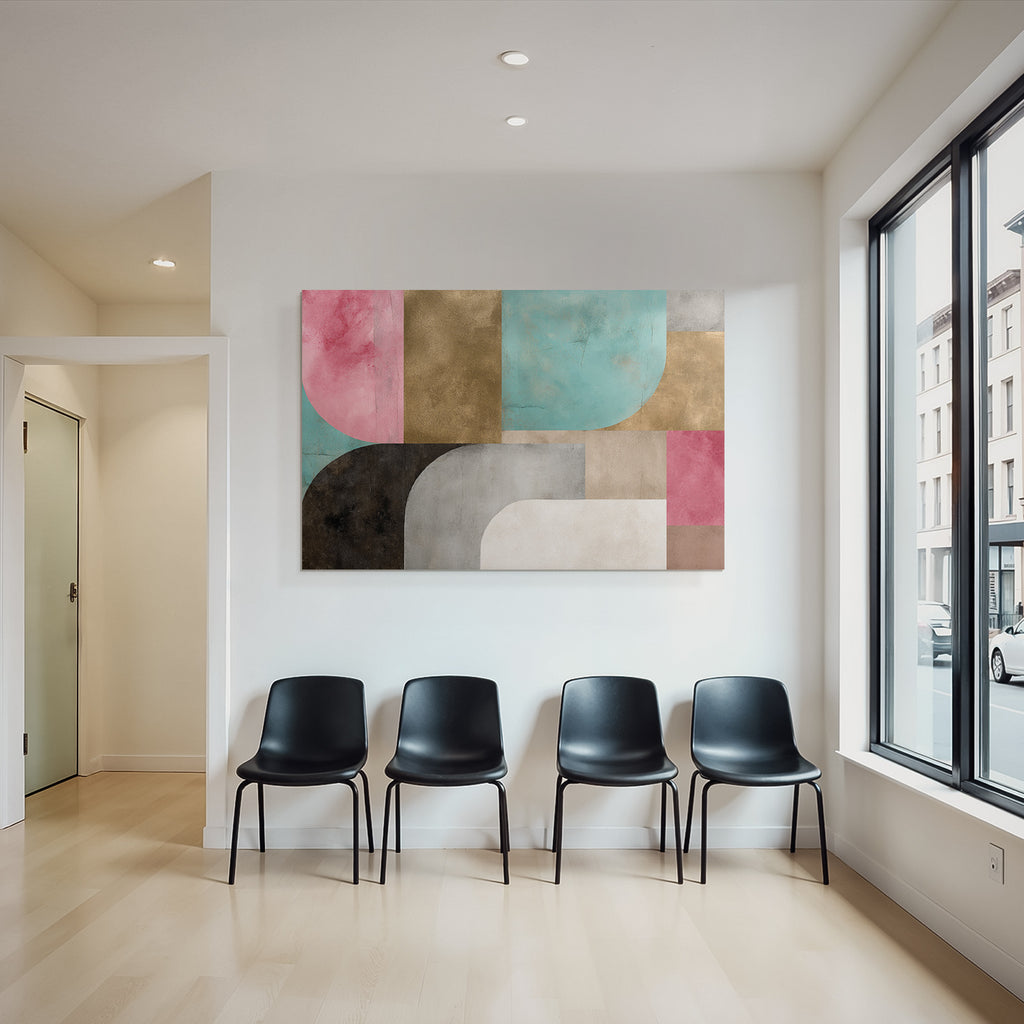 Abstracte Geometrische Formen Mit Farben In Modernen Designs