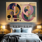 Abstraktes Geometrisches Design Moderne Kunst Farbenfroh
