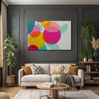 Bunt Geometrische Formen Nähe Texturiertes Papier
