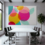 Bunt Geometrische Formen Nähe Texturiertes Papier