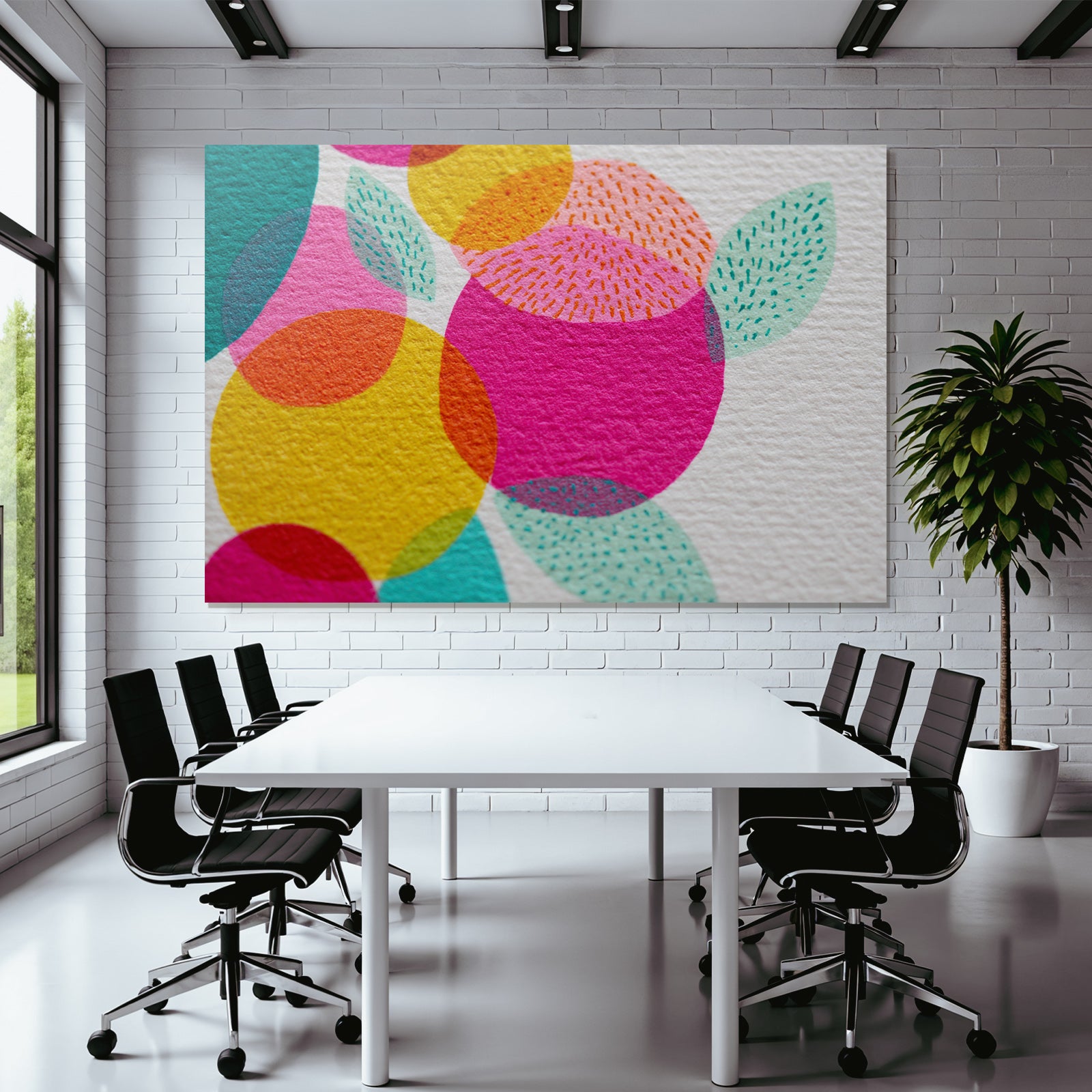 Bunt Geometrische Formen Nähe Texturiertes Papier