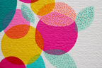 Bunt Geometrische Formen Nähe Texturiertes Papier | Kunstdrucke | Kunstgattungen