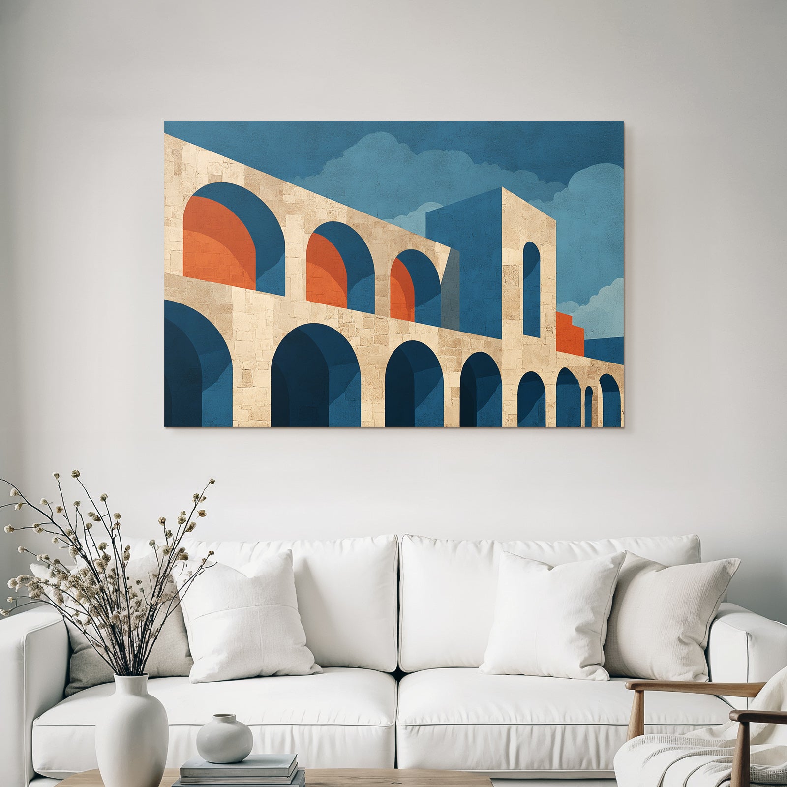 Kunstvolle Architekturelemente Mit Geometrischen Formen