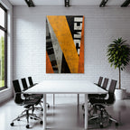 Abstract Design Geometrische Formen Texturen Orange Schwarz Grau