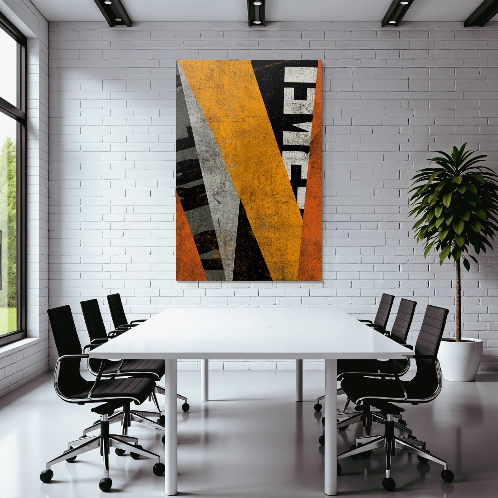 Abstract Design Geometrische Formen Texturen Orange Schwarz Grau