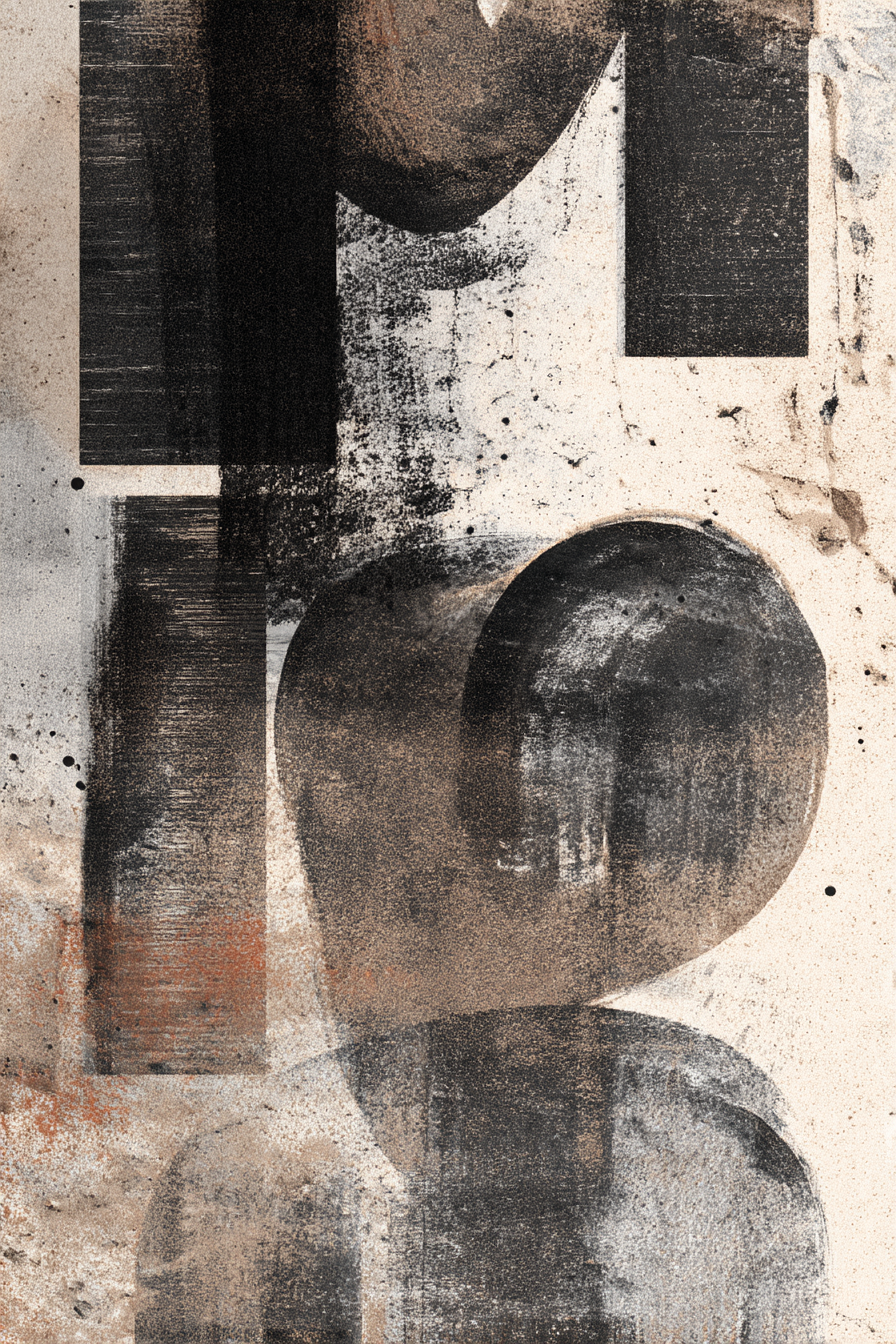 Abstractes Kunstwerk Geometrische Formen Moderne Kunst | Typografische Kunst | Kunstgattungen