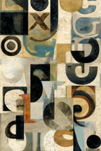 Abstrakte Geometrische Zusammenstellung Mit Kreisen Und Linien | Typografische Kunst | Kunstgattungen