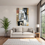 Abstract Art Collage Textures Typography Modernity