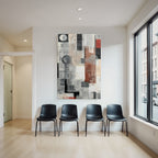 Abstract Art Geometric Shapes Modern Themes Collage Style