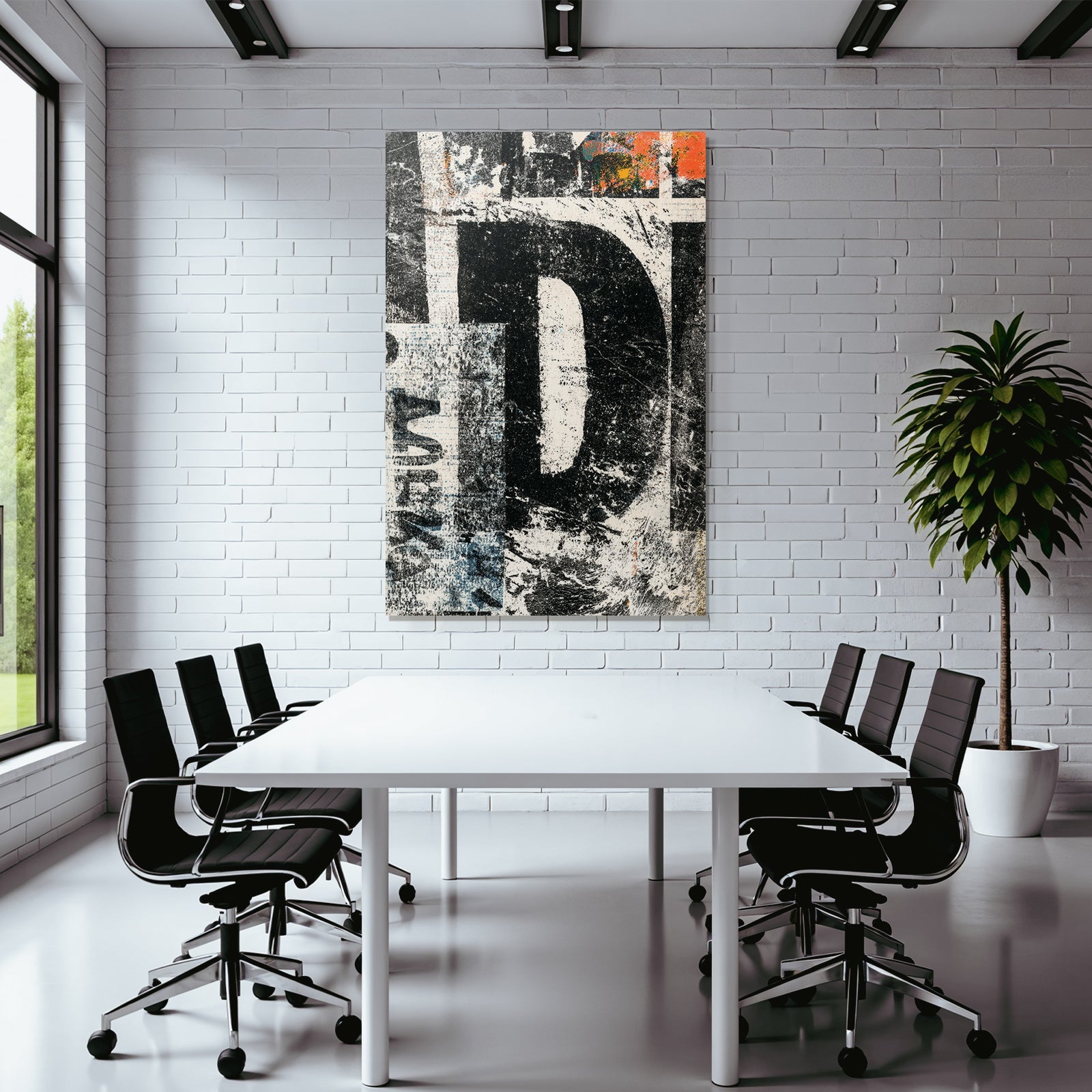 Abstract Art Superimposed Shapes and Colors