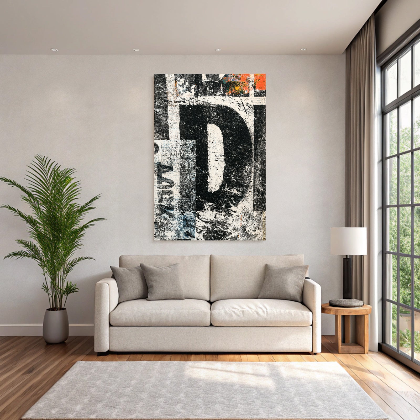 Abstract Art Superimposed Shapes and Colors