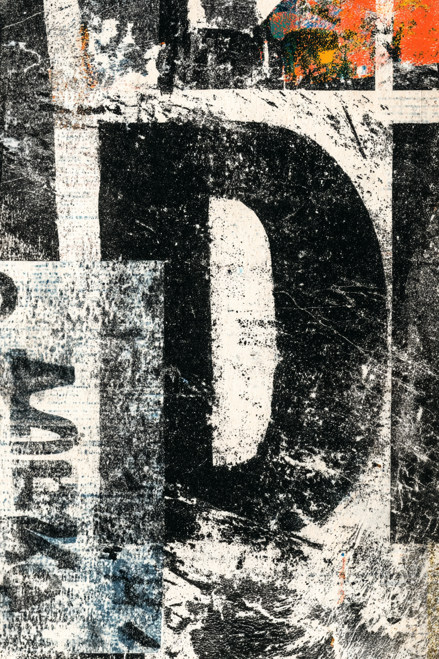 Abstrakte Kunst Überlagerte Formen Und Farben | Typografische Kunst | Kunstgattungen