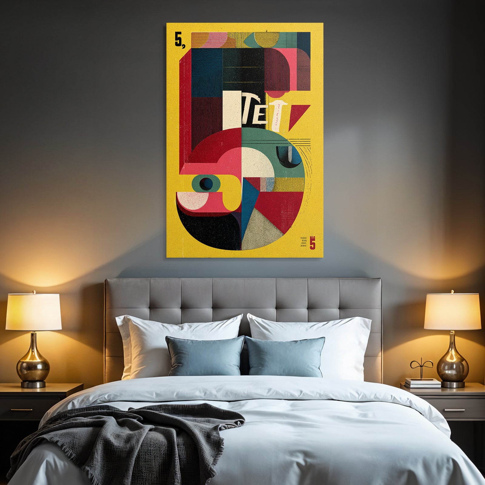 Five Abstract Graphic Design Modern Aesthetics