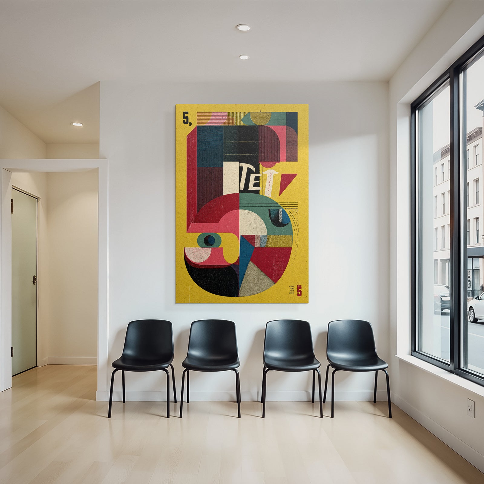 Five Abstract Graphic Design Modern Aesthetics