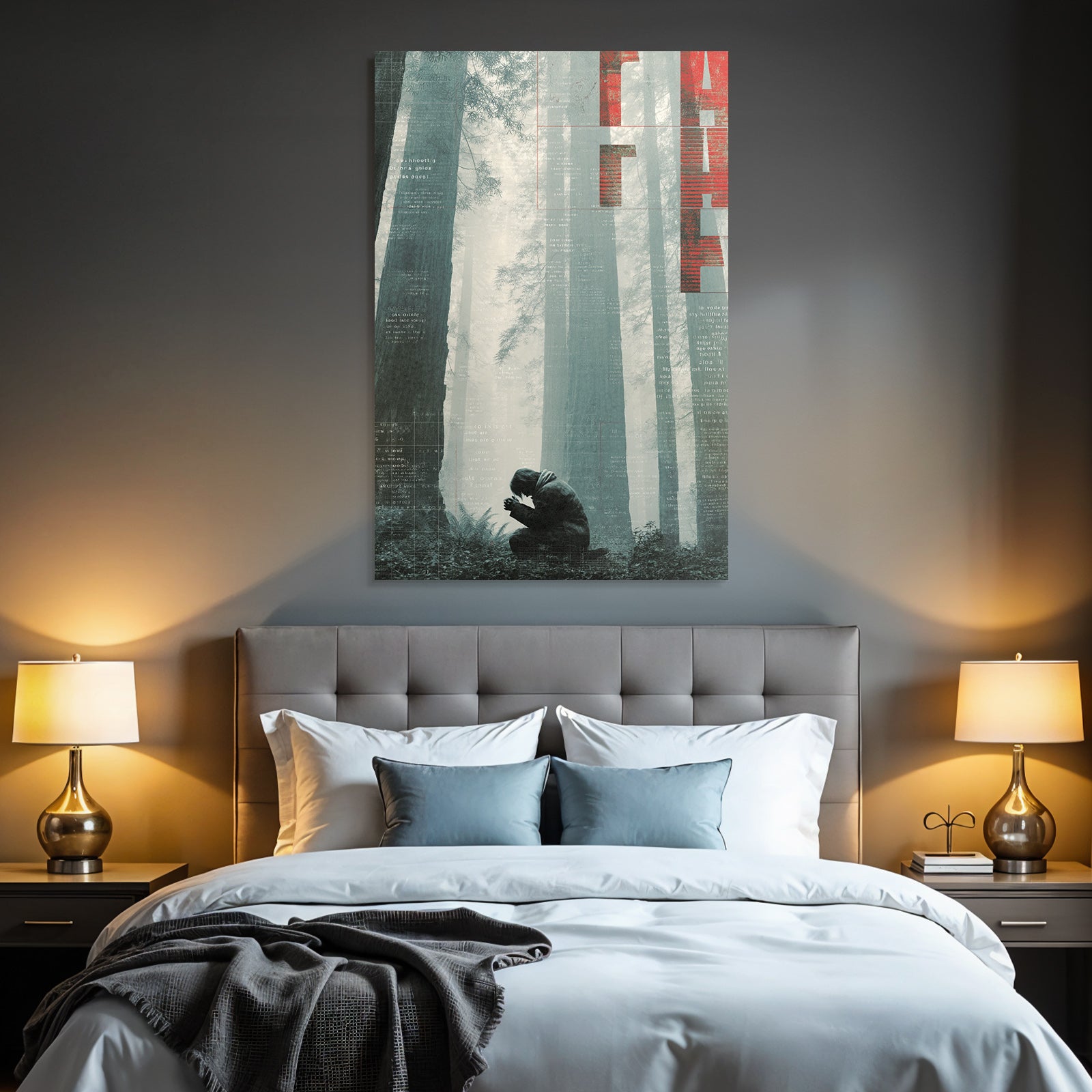 Figure in the Forest Reflection Theme