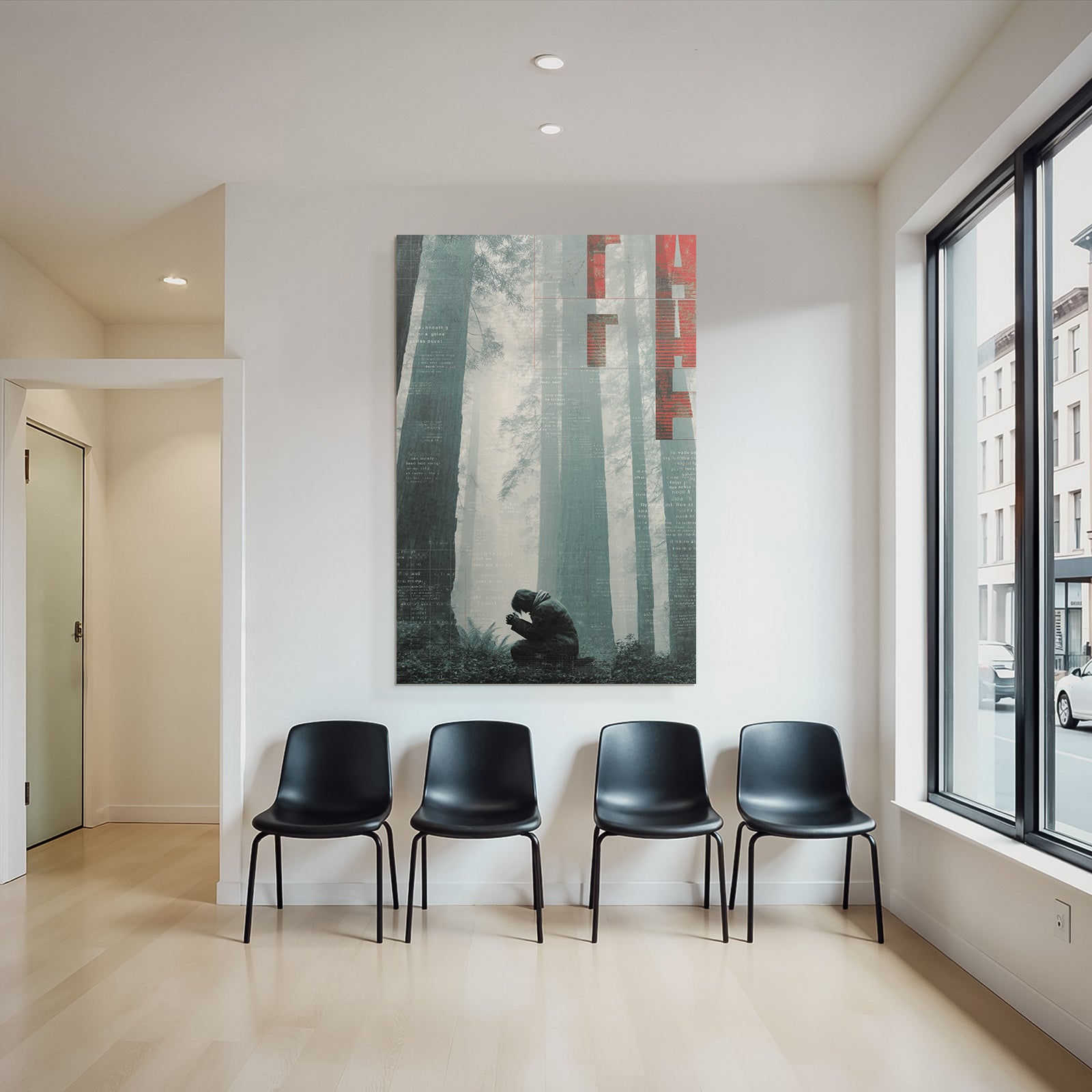Figure in the Forest Reflection Theme