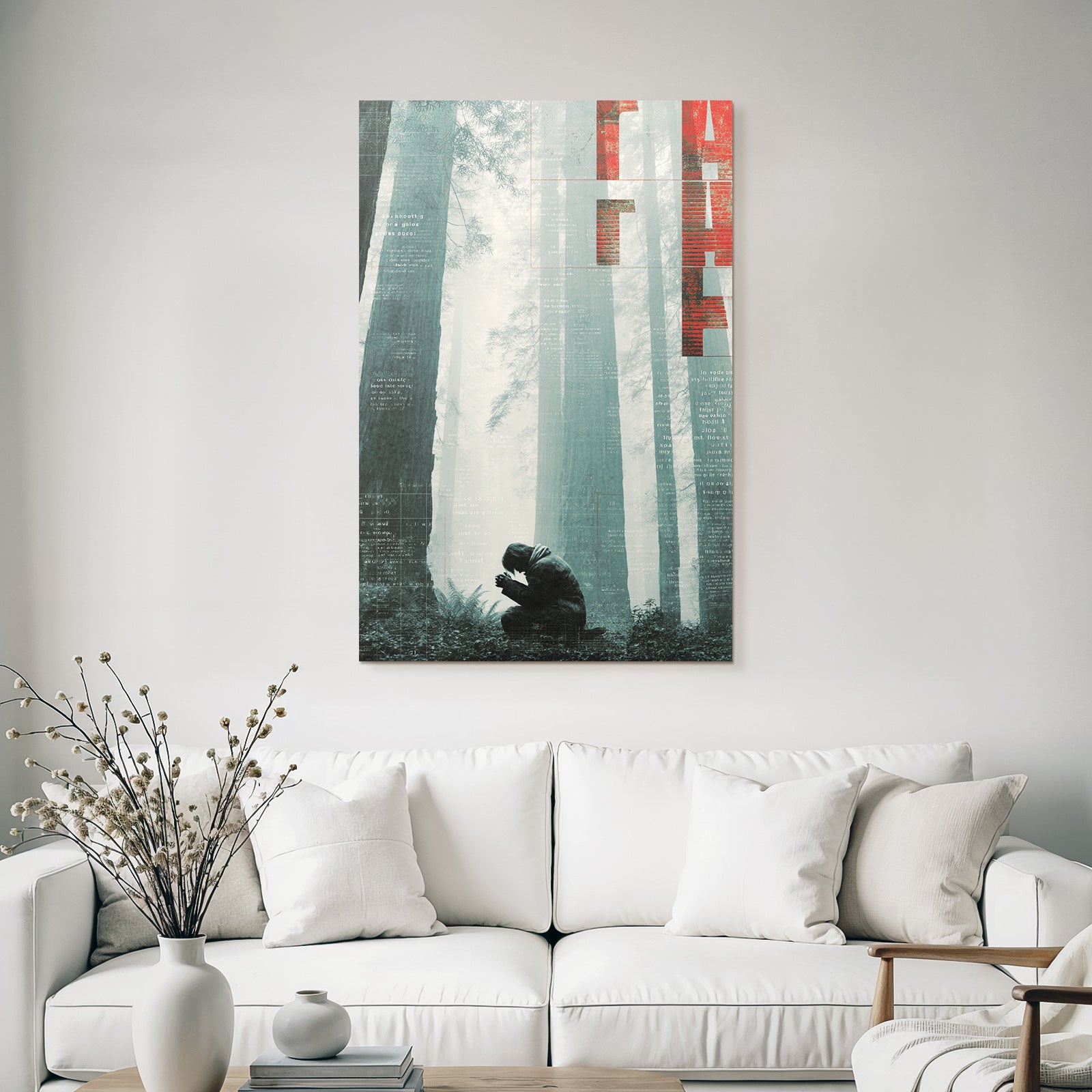 Figure in the Forest Reflection Theme