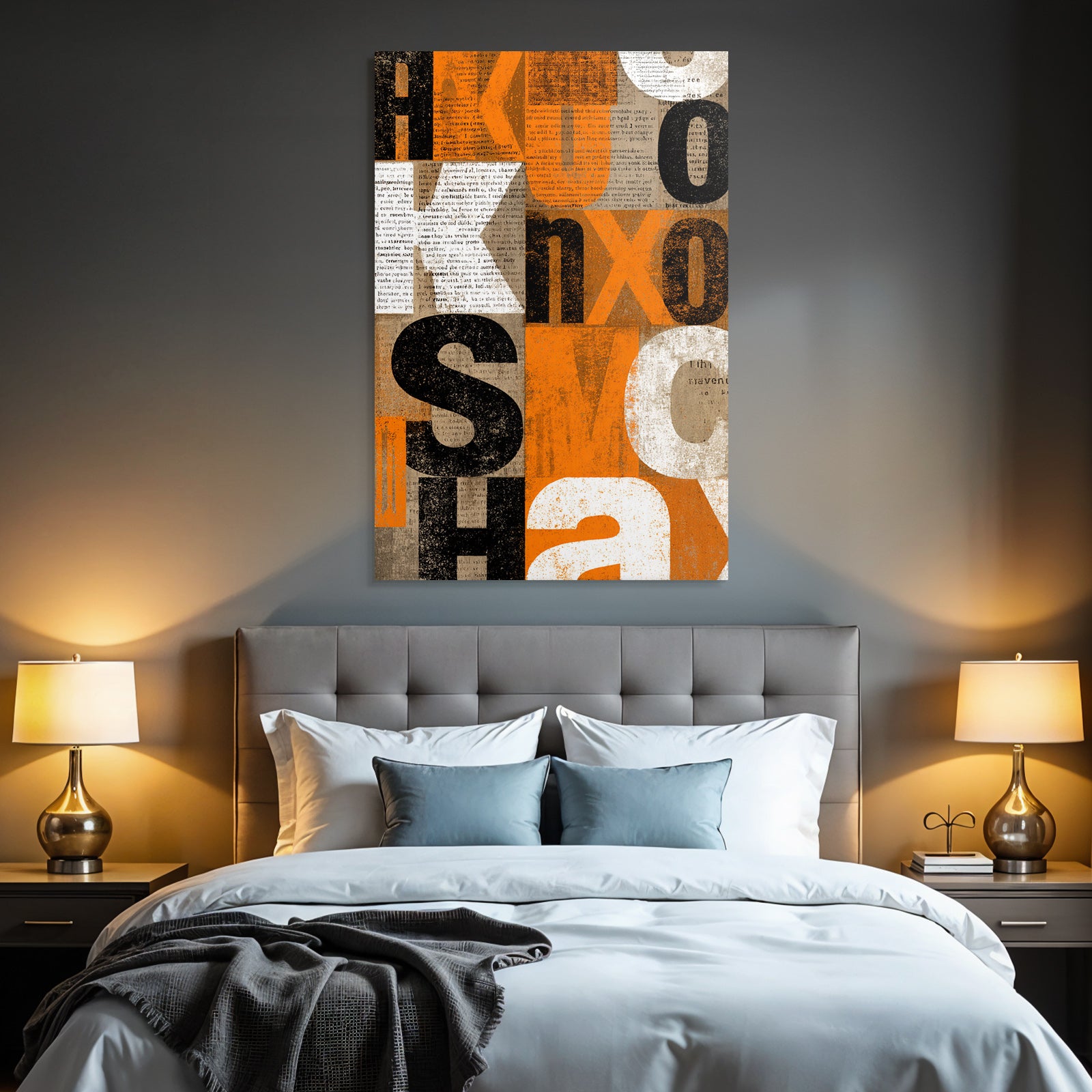 Graphic Design with Typography and Color Mix Abstract Artistic