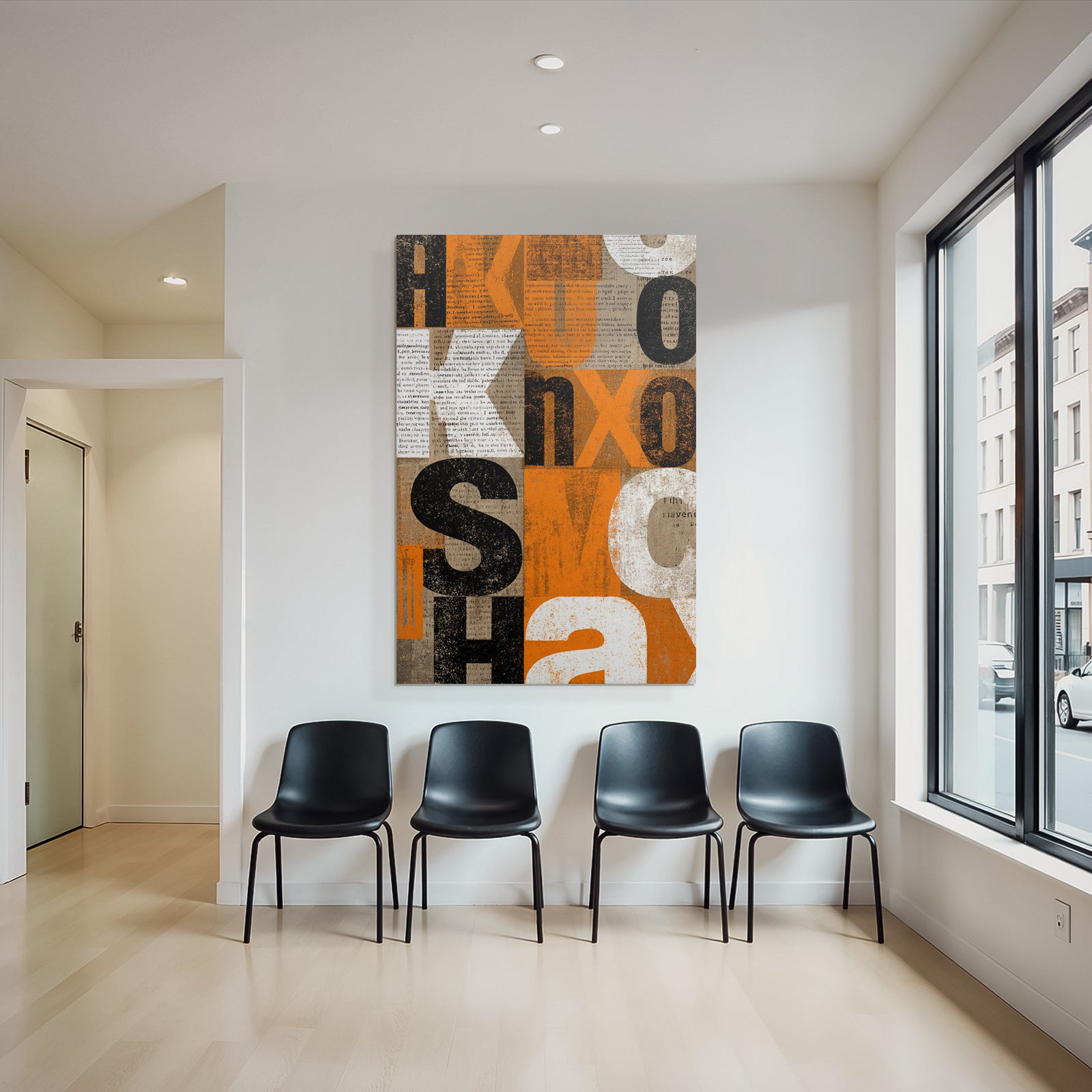 Graphic Design with Typography and Color Mix Abstract Artistic