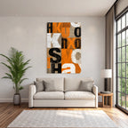 Graphic Design with Typography and Color Mix Abstract Artistic