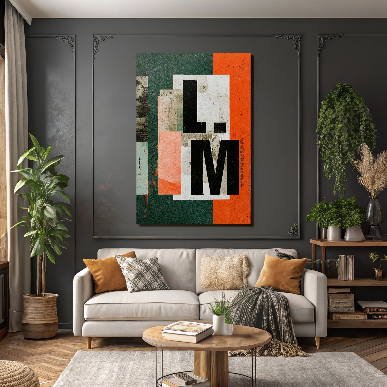 LM Graphic Design With Textures And Colors