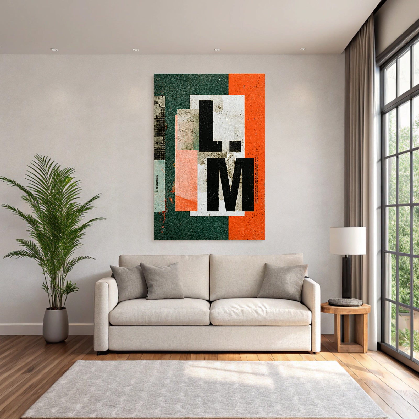 LM Graphic Design With Textures And Colors