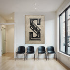 Stylisierte Darstellung Des Buchstabens S Mit Intrikaten Design Elementen