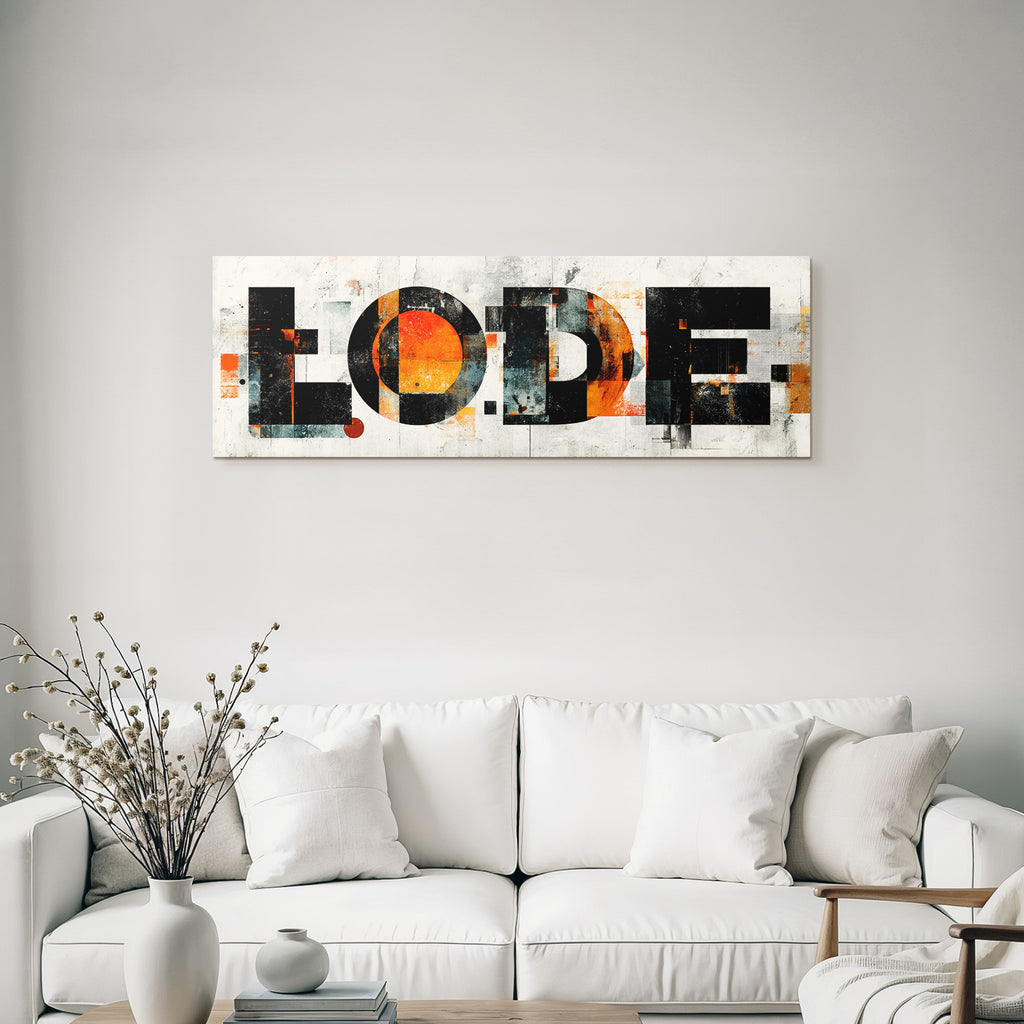 Lode Grafikdesign Modern Kunst Typografie
