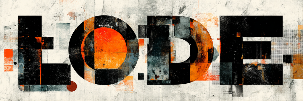 Lode Grafikdesign Modern Kunst Typografie | Typografische Kunst | Kunstgattungen