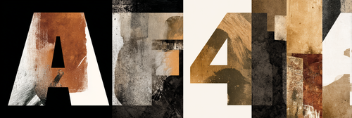 A Und 4 Künstlerisches Design.texturn.hebtöne | Typografische Kunst | Kunstgattungen