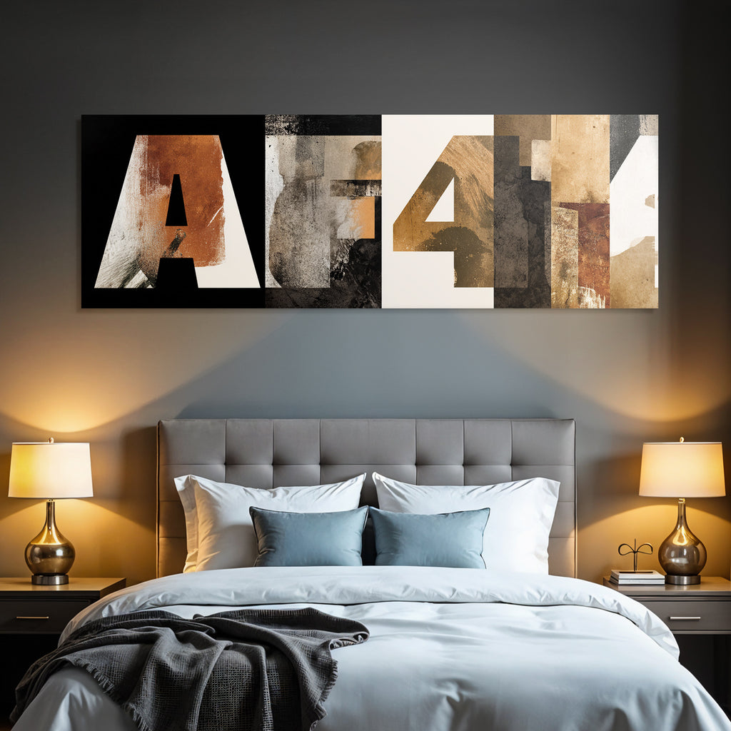 A und 4 - Künstlerisches Design mit Texturen