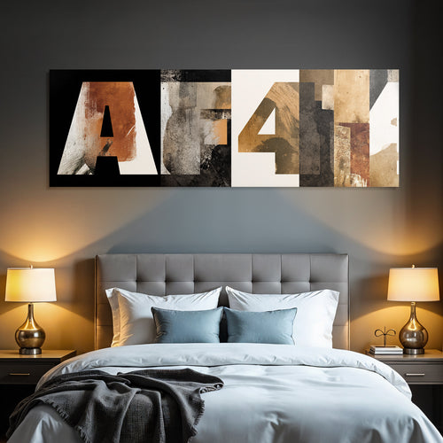 A und 4 - Künstlerisches Design mit Texturen